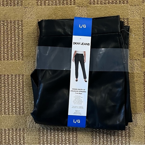 DKNY Jeans Women's Faux Leather Pant - Picture 5 of 5